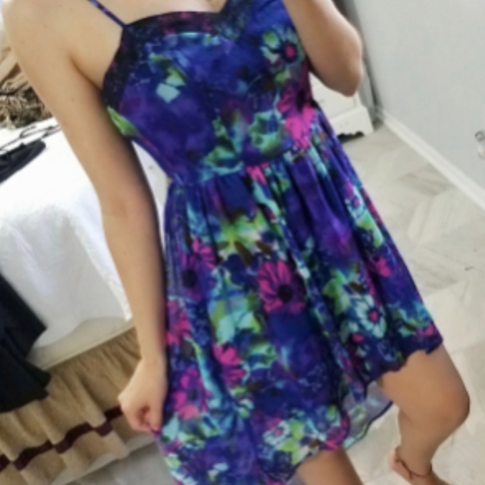 NORDSTROM Spaghetti Strap Floral Dress